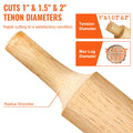 Tenon Cutter Log Furniture Kit 1