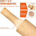 Tenon Cutter 25.4mm 50.8mm Dual Curved Blades Aluminum Steel DIY