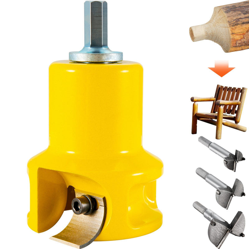 Tenon Cutter 38mm Diameter Aluminum Steel Log Furniture DIY Tool