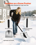 40cm Aluminum Snow Shovel Driveway Lightweight Detachable Garden