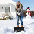 Snow Shovel 45.5cm Wide D-Handle Non Slip Lightweight Snowplow