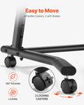Mobile Cycling Desk Foldable Bike Trainer Fitness Desk Lock Wheel