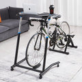 Mobile Cycling Desk Foldable Bike Trainer Fitness Desk Lock Wheel