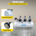 Air Compressor 100L Tank 3HP Oil Free Ultra Silent Inflator