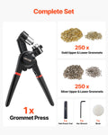 Grommet Tool Kit 500pc 12mm Metal Eyelets Gold Silver