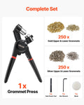 Grommet Tool Kit 500pc 6mm Metal Eyelets Gold Silver