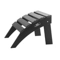 Adirondack Ottoman 47.5L x 50W x 33H cm HDPE Folding Black
