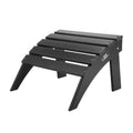 Adirondack Ottoman 47.5L x 50W x 33H cm HDPE Folding Black