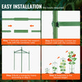 Tomato Cage 1230mm Plant Support Trellis Stackable 6 Pack Garden