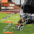 Dog Stairs Folding 4-Step Aluminum 150kg Pet Ramp Car