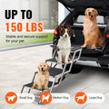 Dog Stairs Folding 4-Step Aluminum 150kg Pet Ramp Car
