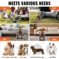 Dog Stairs Folding 4-Step Aluminum 150kg Pet Ramp Car