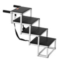 Dog Stairs Folding 4-Step Aluminum 150kg Pet Ramp Car