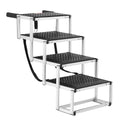 Dog Stairs Folding 4-Step Aluminum 150kg Pet Ramp Car