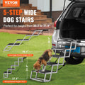 Dog Car Steps 5-Step Folding Ramp Lightweight Aluminum 150kg