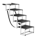 Dog Car Steps 5-Step Folding Ramp Lightweight Aluminum 150kg