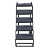 Dog Stairs for Car, 5 Steps Extra Wide Foldable Dog Ramp for Large Dogs with Non-Slip Rug Surface, Portable Lightweight Pet Ladder for Car, SUV, Truck, High Beds, Sofas, Support up to 91 kg