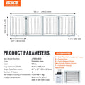 Freestanding Dog Gate 4 Panel 96.5