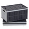 Plastic Collapsible Storage Bins with Lids, 65L 3 Packs, Stackable Folding Storage Crates with Handles, Holds 38 kg Per Bin, Heavy Duty Containers, Space-Saving Baskets, for Home Organizing