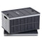Plastic Collapsible Storage Bins 65L 2 Pack Stackable Folding Crates