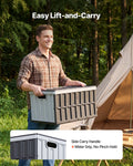 Plastic Collapsible Storage Bins 65L 2 Pack Stackable Folding Crates