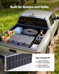 Plastic Collapsible Storage Bins 65L 2 Pack Stackable Folding Crates