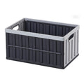 Plastic Collapsible Storage Bins 65L 2 Pack Stackable Folding Crates