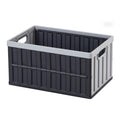 Plastic Collapsible Storage Bins 65L 2 Pack Stackable Folding Crates