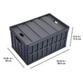 Collapsible Storage Bins with Lids, 65L 3 Packs, Folding Plastic Stackable Utility Crates with Handles, Large Heavy Duty Containers for Clothes, Toys, Books, Snack, Shoes, and Grocery Organizing