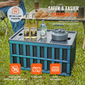 VEVOR Collapsible Storage Bins 65L 3 Pack Plastic Stackable Containers