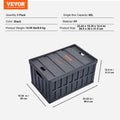 VEVOR Collapsible Storage Bins 65L 3 Pack Plastic Stackable Containers