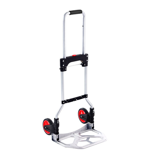 Folding Hand Truck 80kg Aluminum Portable Cart Convertible Dolly