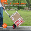 Folding Hand Truck 80kg Aluminum Portable Cart Convertible Dolly