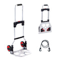 Folding Hand Truck 80kg Aluminum Portable Cart Convertible Dolly