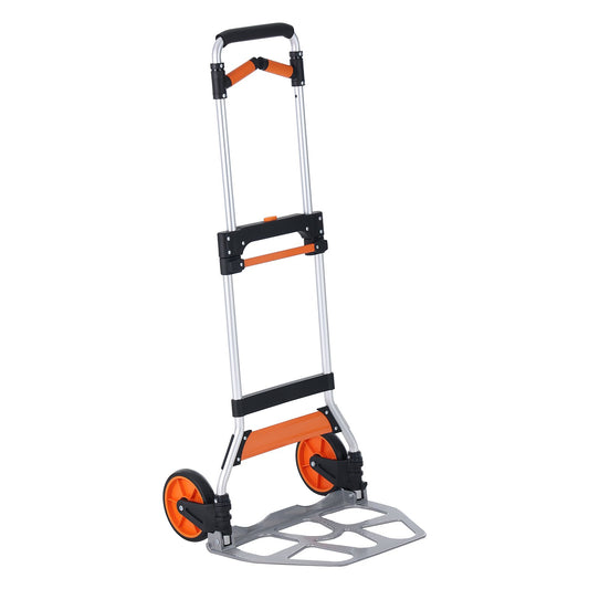 Folding Hand Truck 140kg Aluminum Portable Dolly Cart Telescoping