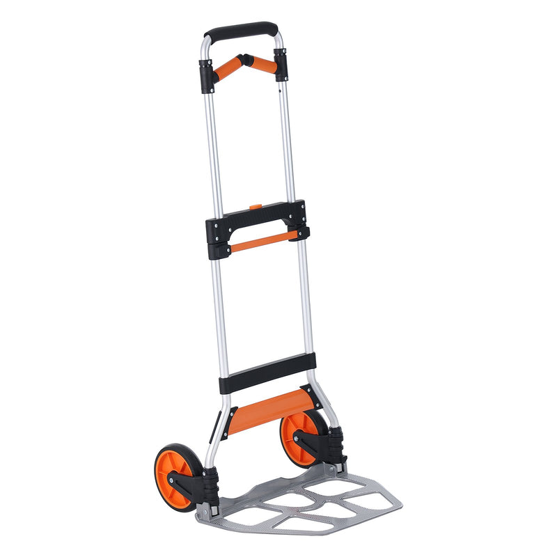 Folding Hand Truck 140kg Aluminum Portable Dolly Cart Telescoping