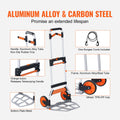 Folding Hand Truck 140kg Aluminum Portable Dolly Cart Telescoping