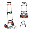 Folding Hand Truck 140kg Aluminum Portable Dolly Cart Telescoping