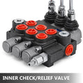 3 Spool 11GPM Hydraulic Directional Control Valve Double Acting