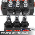3 Spool 11GPM Hydraulic Directional Control Valve Double Acting