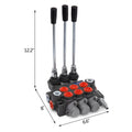 3 Spool 11GPM Hydraulic Directional Control Valve Double Acting