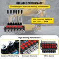 Hydraulic Directional Control Valve 6 Spool 11 GPM 3600 PSI