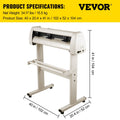 Vinyl Cutter 870mm 34inch Machine with Stand White