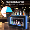 LED Lighted Liquor Bottle Display Bar Shelf RF & App Control 1210 mm