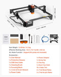 10W Laser Engraver Cutter 38x40cm Wood Metal Engraving Machine