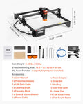 5W Laser Engraver Cutter 38x40cm Wood Metal Engraving Machine