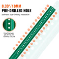 6FT U-Channel Fence Post 4Pack Green Heavy Duty Steel Fixed