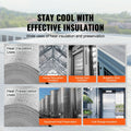 Reflective Insulation Roll 48in x 50ft Double-Sided Aluminum Foil