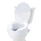Raised Toilet Seat 100mm 136kg Capacity Screw Rod Locking Universal