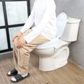 Raised Toilet Seat 100mm 136kg Capacity Screw Rod Locking Universal